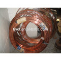 pure red copper pipe,99.9%-99.99% copper tubes manufacture price
